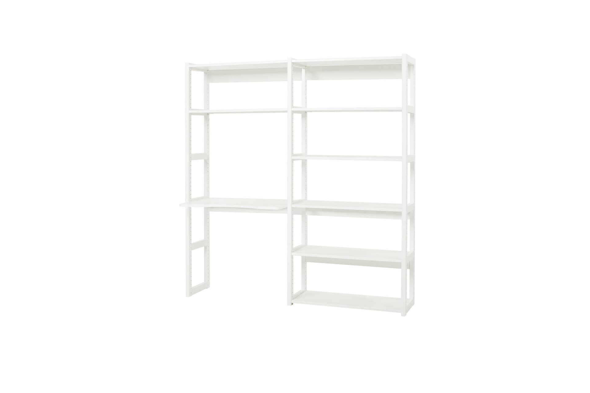 Libreria Hoppekids STOREY con 8 ripiani e scrivania - 80 cm