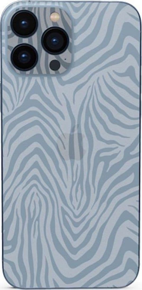pellicola antiurto posteriore protettiva da taglio per smartphone universale effetto zebra