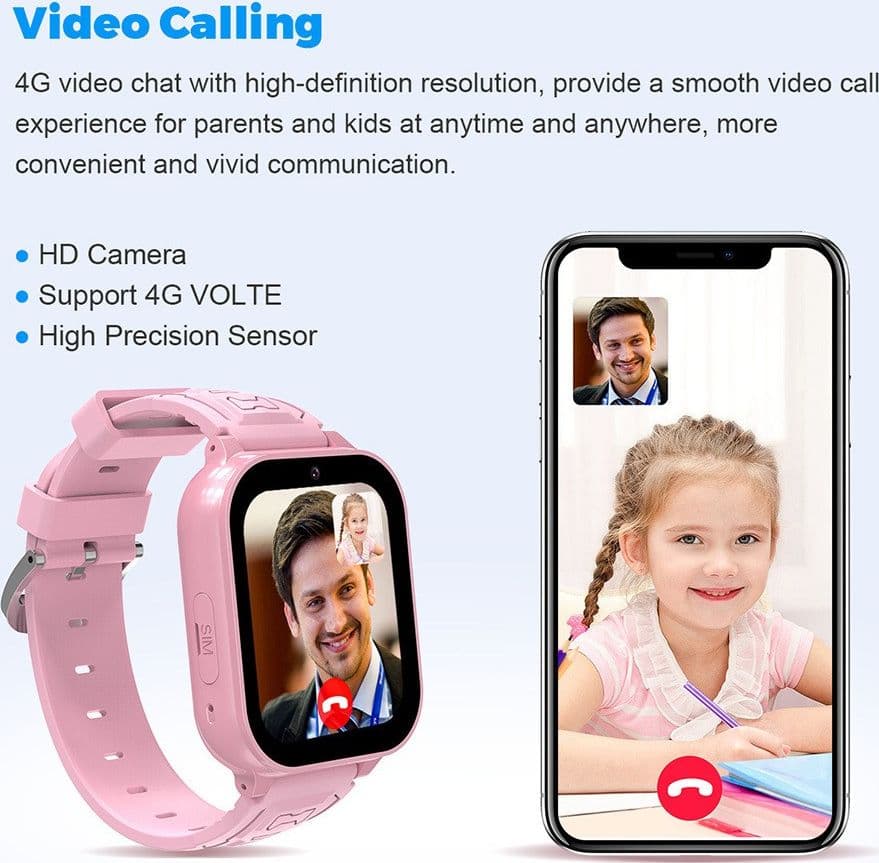 Smartwatch kids con gps e sim 4g sos l'App SeTracker2 permette ai genitori di monitorare il bambino - 4
