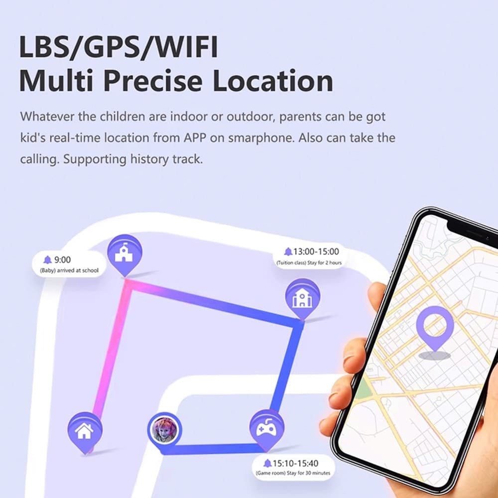 Smartwatch kids con gps e sim 4g sos l'App SeTracker2 permette ai genitori di monitorare il bambino - 6