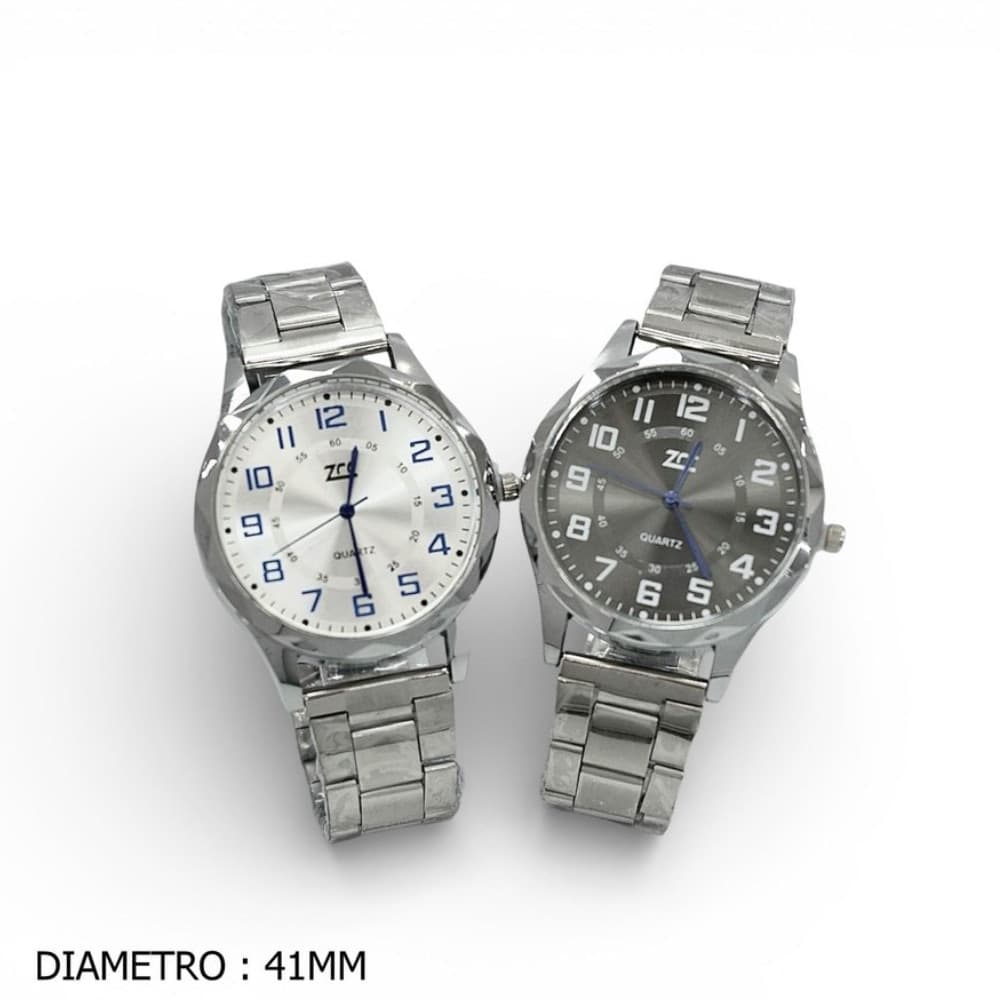 Orologio da polso uomo elegante acciaio 41mm quadrante casuale - 2