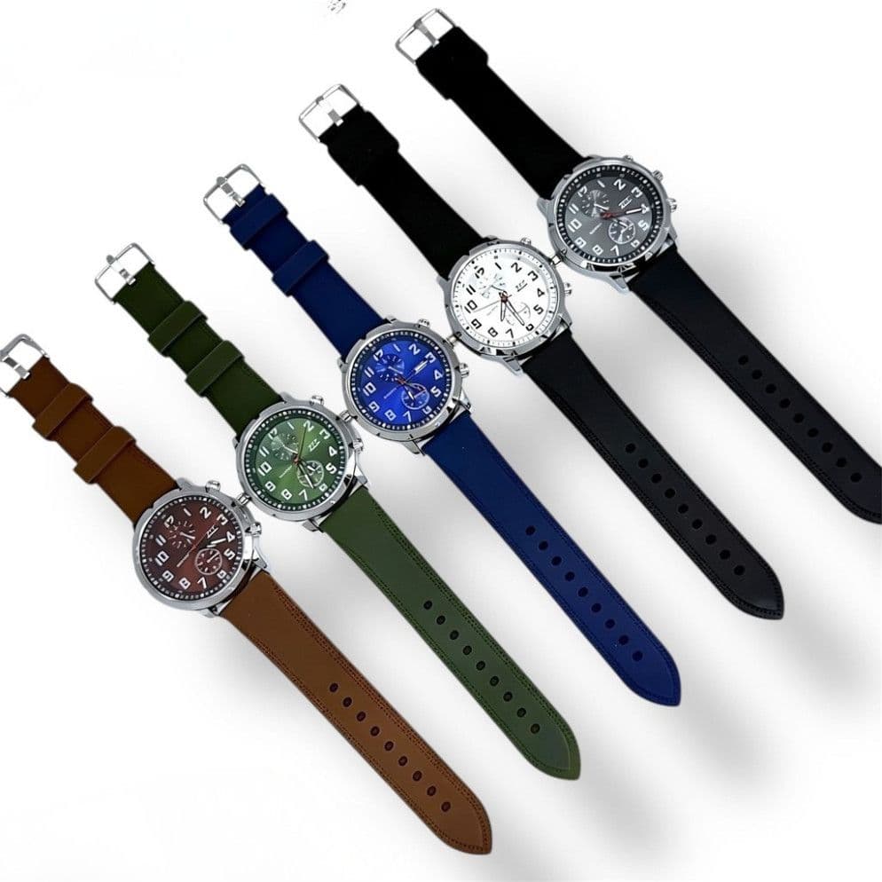 Orologio sportivo 44 mm impermeabile con cinturino colorato e design dinamico