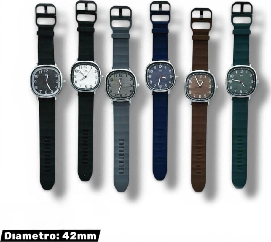 Orologio casual uomo 42 mm impermeabile con cinturino sportivo e design urbano minimal - 2