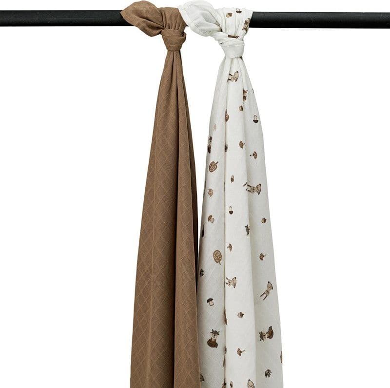 Mussole Meyco Baby 2 pz 120x120 – Animali della Foresta