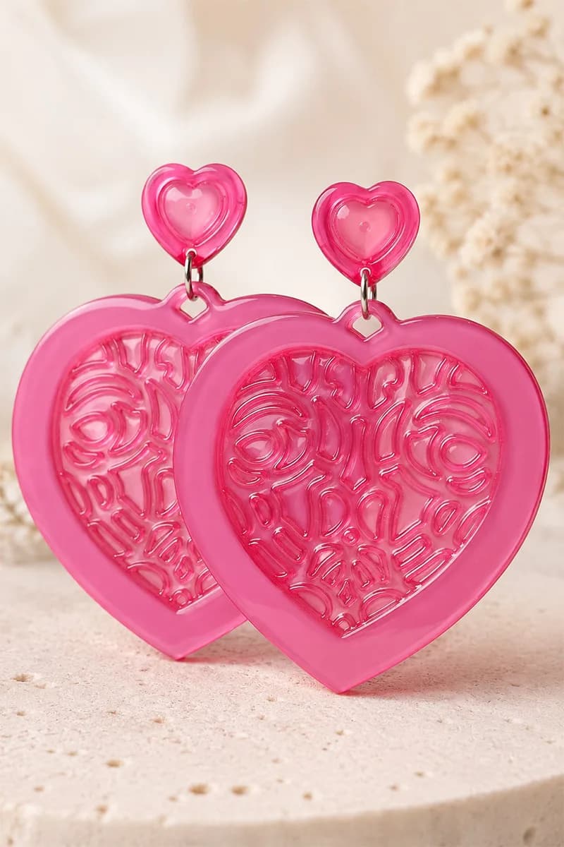 Orecchini pendenti Baroque Soul Heart - 3
