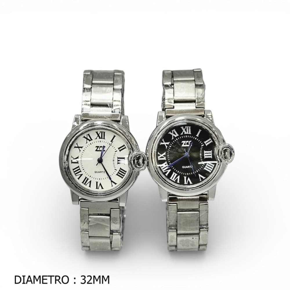 Orologio da Polso Elegante Numeri Romani Acciaio 32mm - 2
