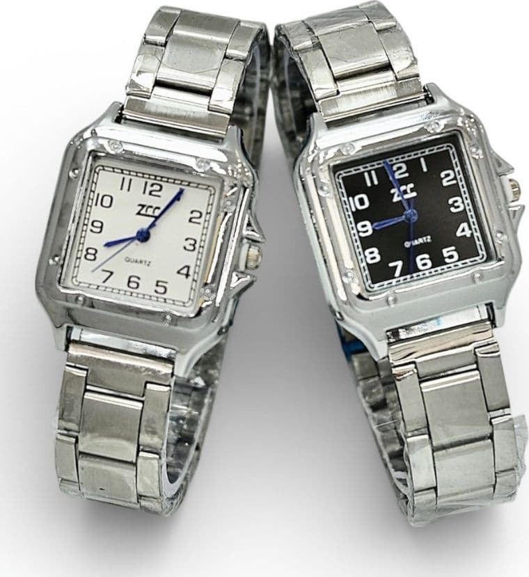 Orologio da Polso Donna Elegante Quadrato Acciaio 30mm