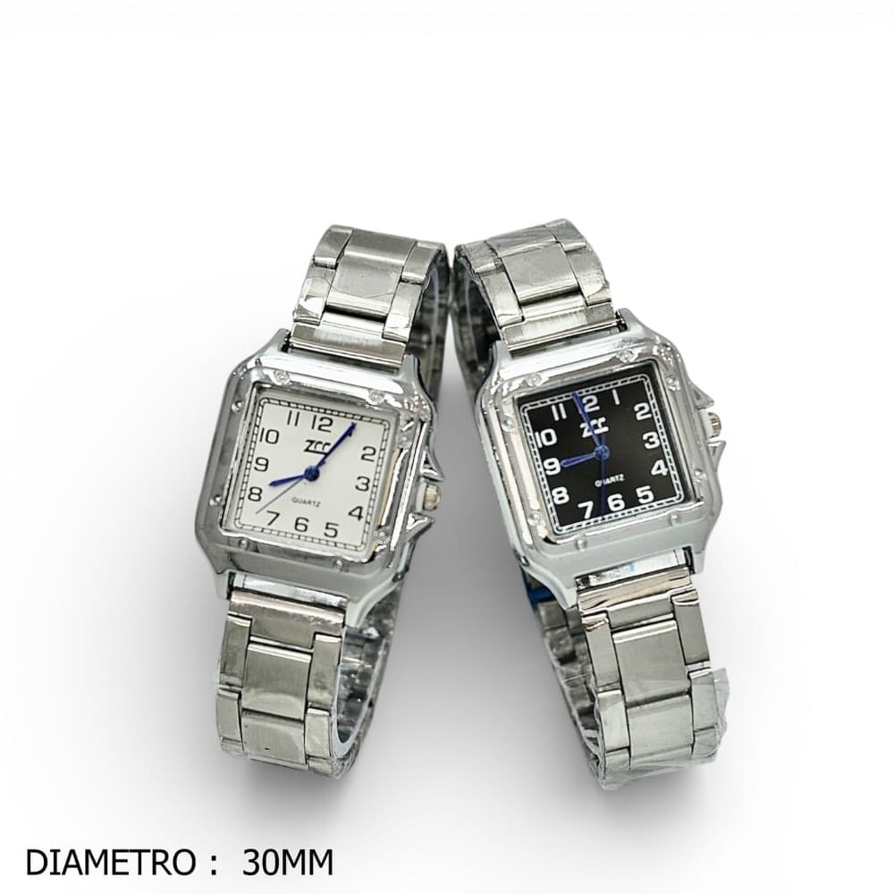 Orologio da Polso Donna Elegante Quadrato Acciaio 30mm - 2
