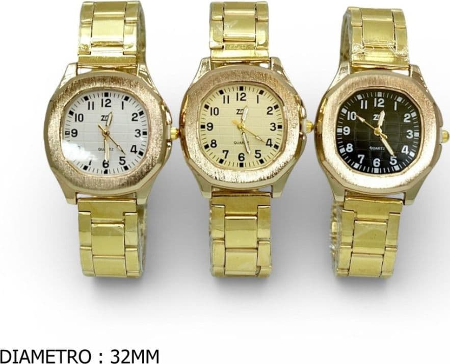 Orologio da Polso Donna Elegante Oro Quadrante Casual 32mm - 2