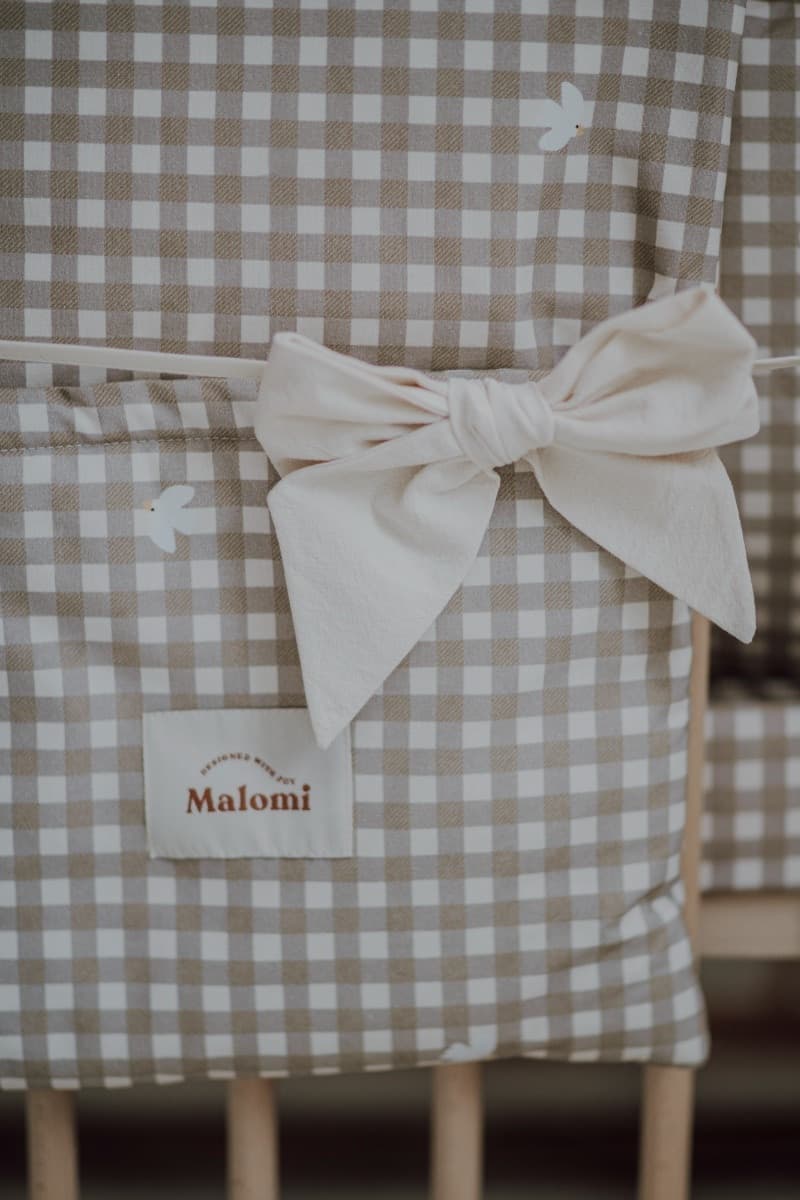 Organizzatore per culla Malomi Kids Countryside Check - 6