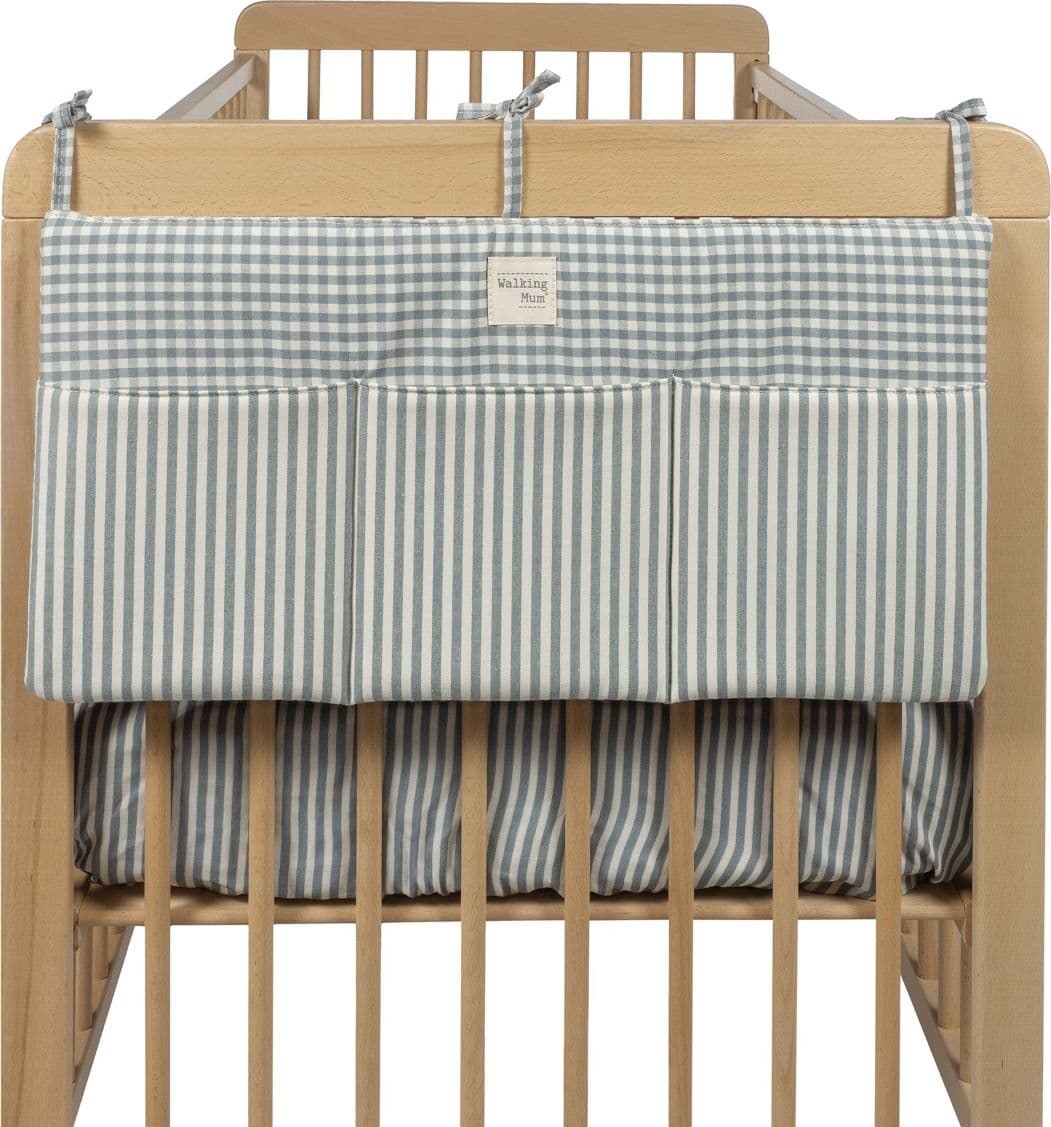 Organizzatore per culla Pasito a Pasito WM Praliné Vichy/Strisce Matcha - 3