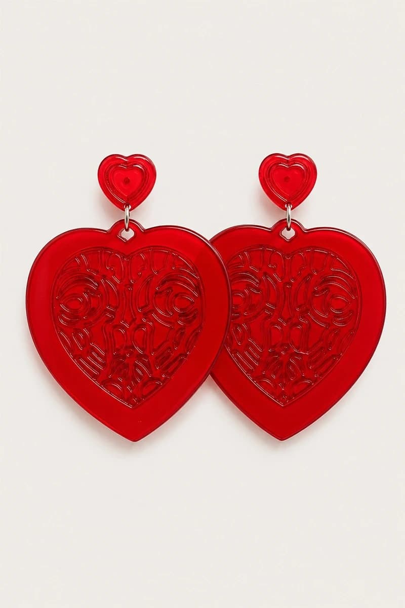 Orecchini pendenti Baroque Soul Heart - 2