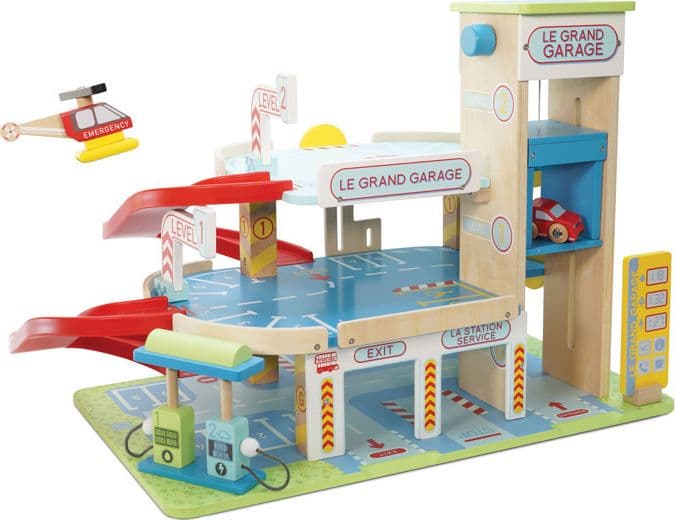 Parcheggio 3 piani auto e elicottero 3+ LE TOY VAN