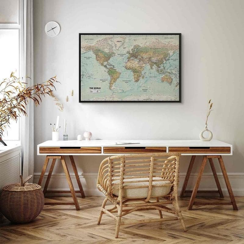 Quadro  World Map: Beautiful World - 11