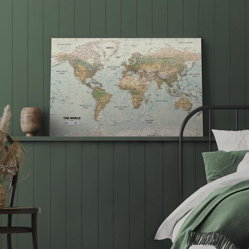 Quadro  World Map: Beautiful World - 13