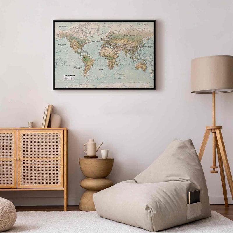 Quadro  World Map: Beautiful World - 8
