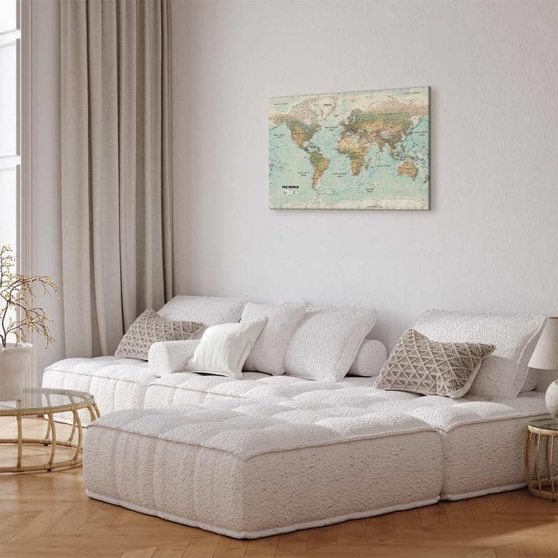 Quadro  World Map: Beautiful World - 10