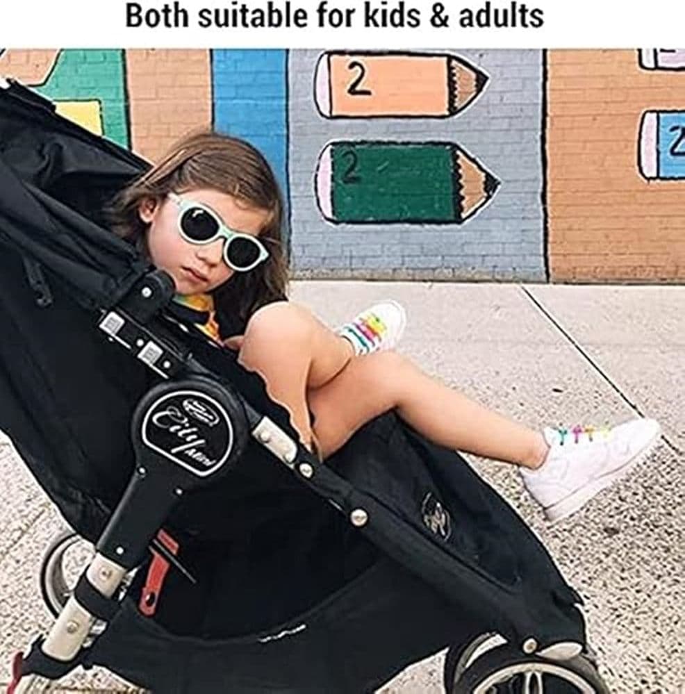 KIT 10PZ LACCI PER SCARPE ELASTICI IN SILICONE COLORATI SENZA ALLACCIO PER ADULTI BAMBINI - 6