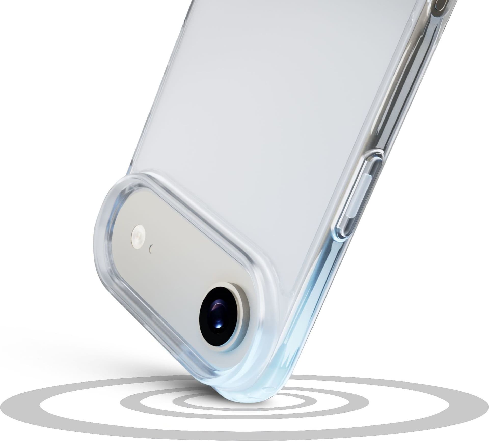 cover iphone 17 AIR trasparenterigida con bordi in gomma per  un’elevata protezione dello smartphone. - 3