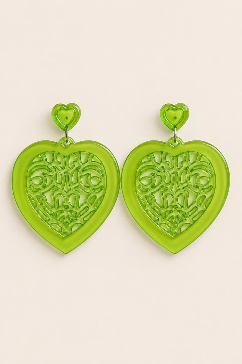 Orecchini pendenti Baroque Soul Heart - 2