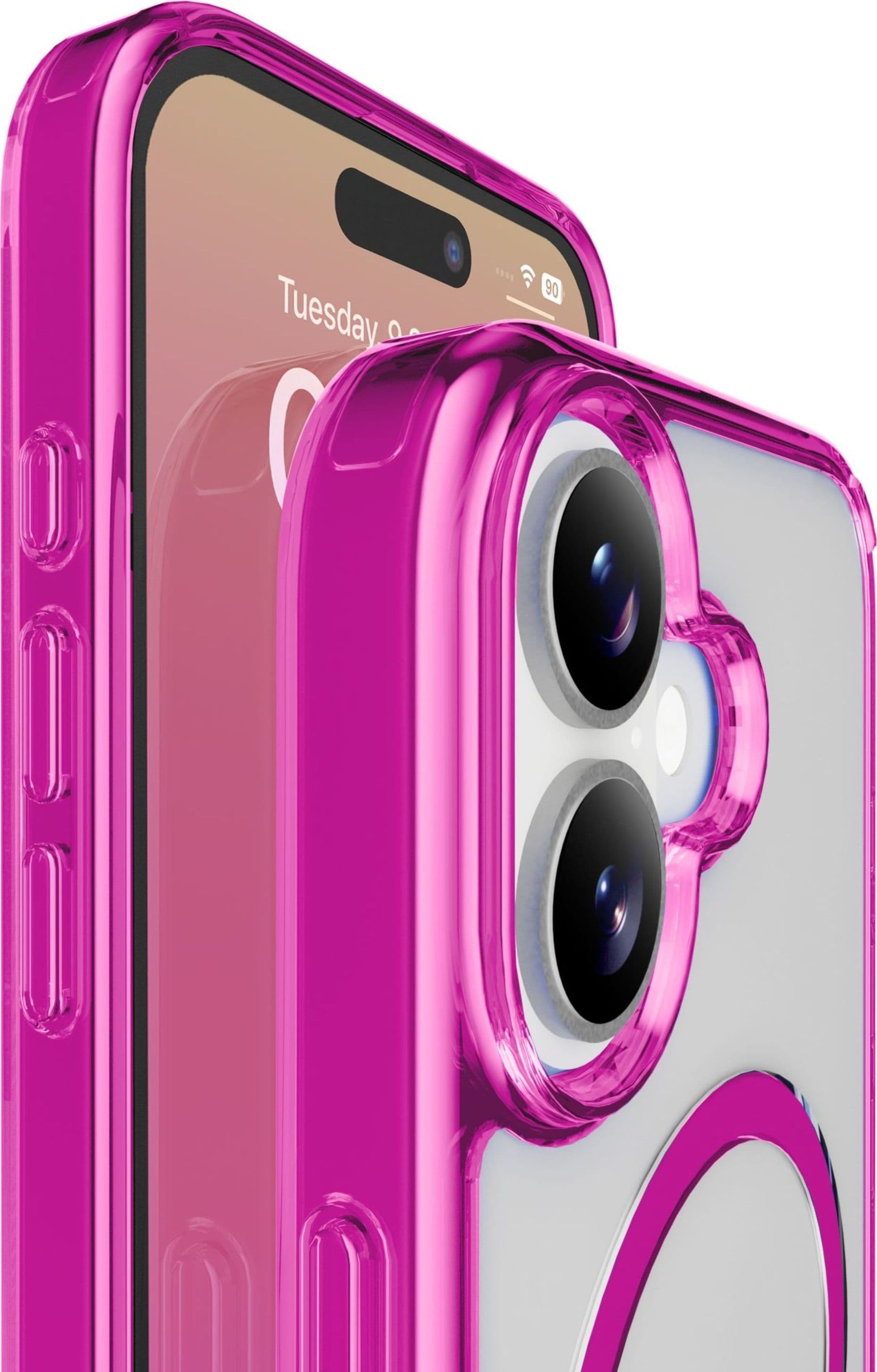 cover iphone 17 rosa -trasparente magsafe - 2