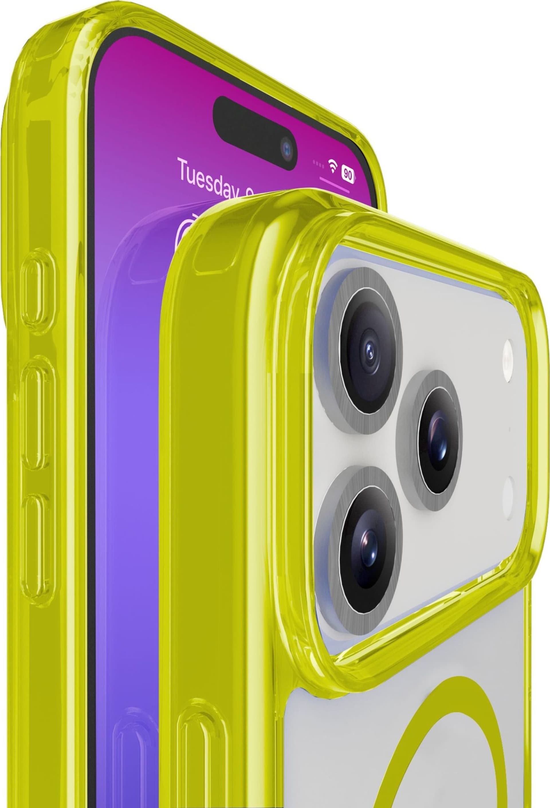cover iphone 17 PRO lime - trasparente magsafe - 2