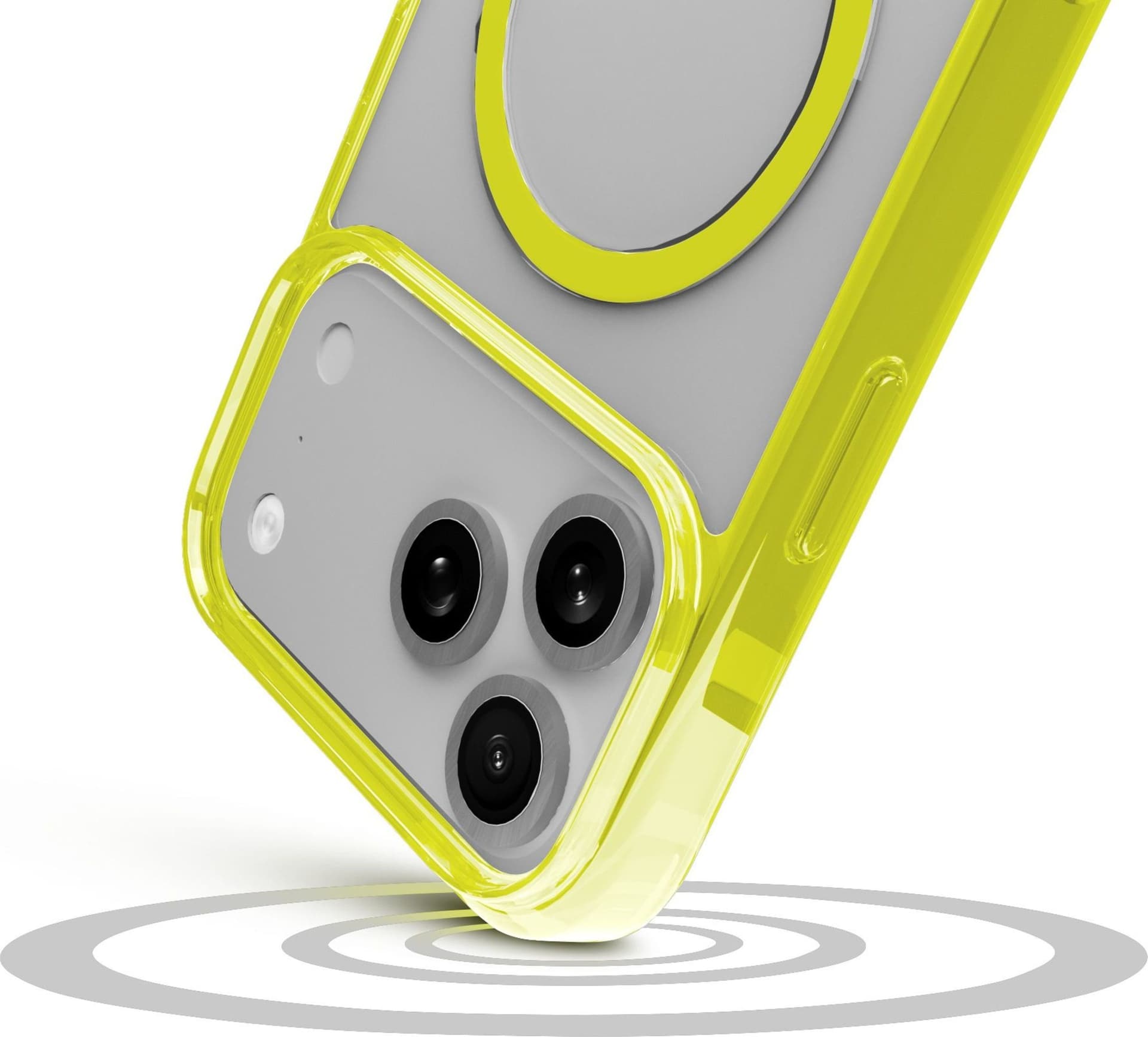cover iphone 17 PRO MAX lime - trasparente magsafe - 3