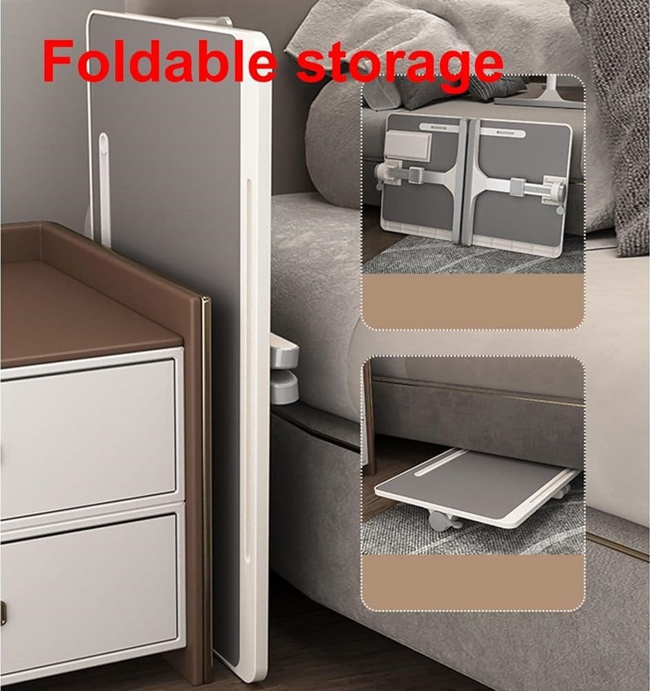 TAVOLINO DA LETTO REGOLABILE CON GAMBE PIEGHEVOLI DIVANO SCRIVANIA PER COMPUTER PORTATILI - 6