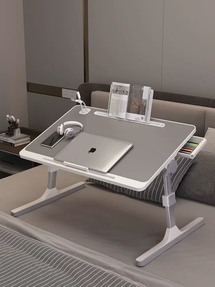 TAVOLINO DA LETTO REGOLABILE CON GAMBE PIEGHEVOLI DIVANO SCRIVANIA PER COMPUTER PORTATILI - 8