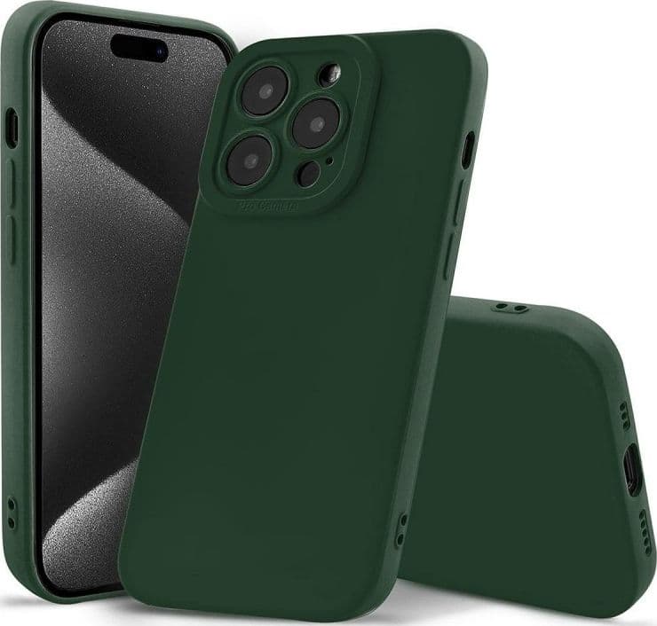 cover  silicone iphone 17 PRO verde