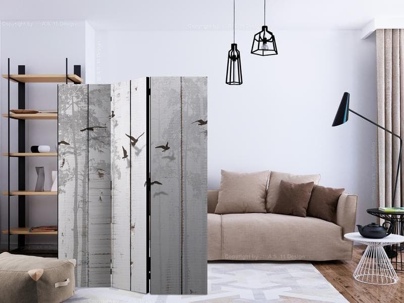 Paravento  Birds on Boards [Room Dividers] - 2