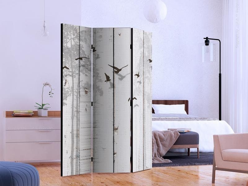 Paravento  Birds on Boards [Room Dividers] - 3