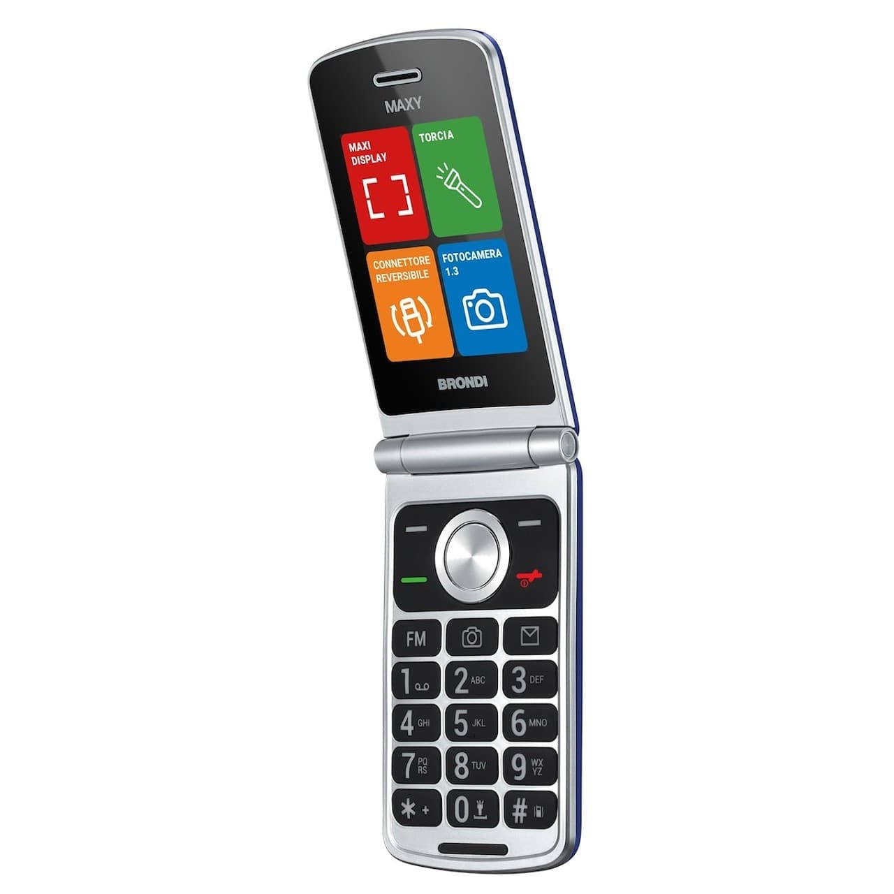 cellulare clamshell brondi dual sim dark blu - 2