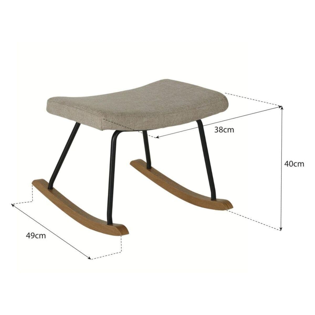 Poggiapiedi Quax Hocker Rocker De Luxe - Clay - 3