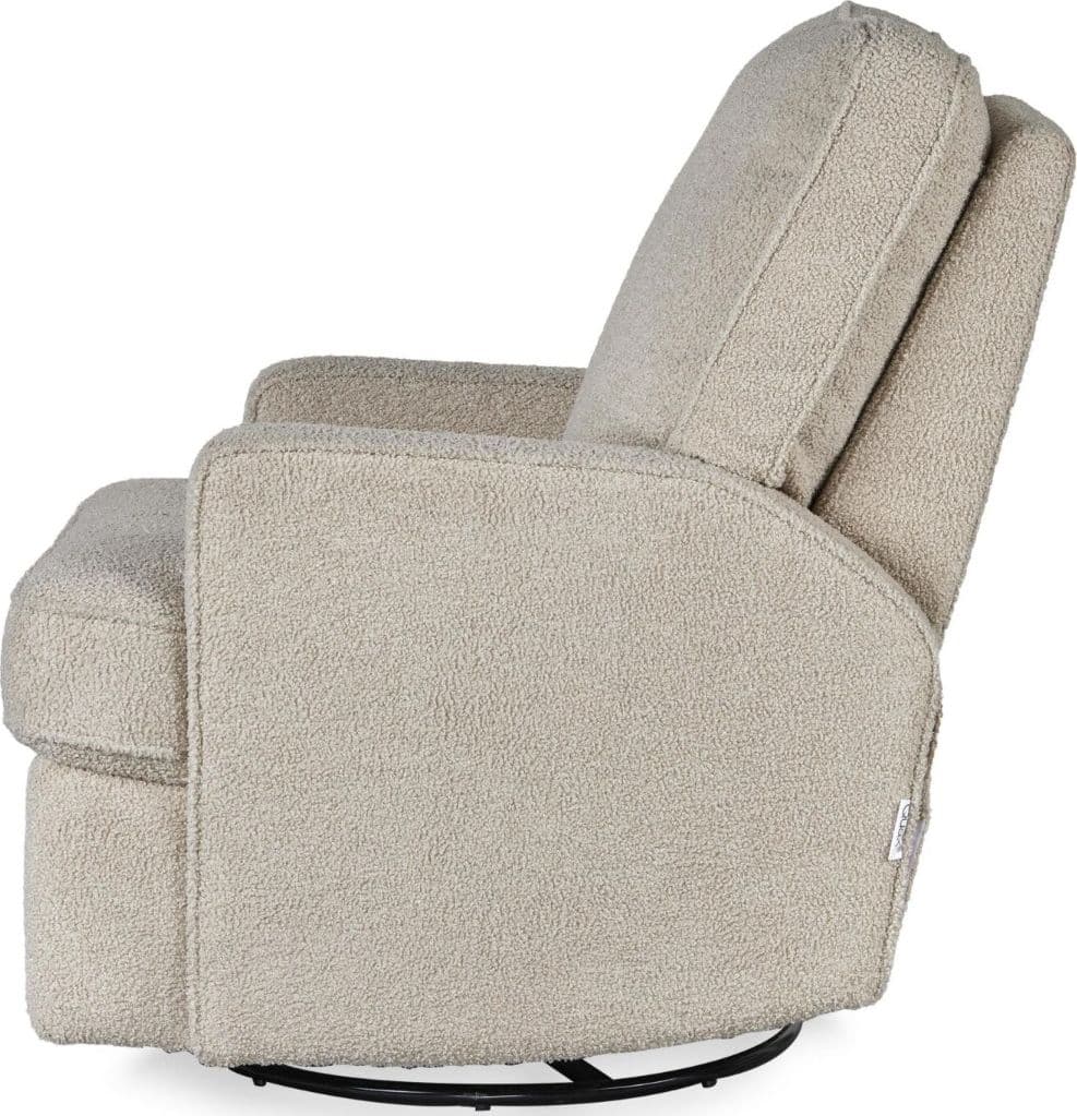 Poltrona reclinabile elettrica Quax Girevole e Scorrevole - Teddy Taupe - 2