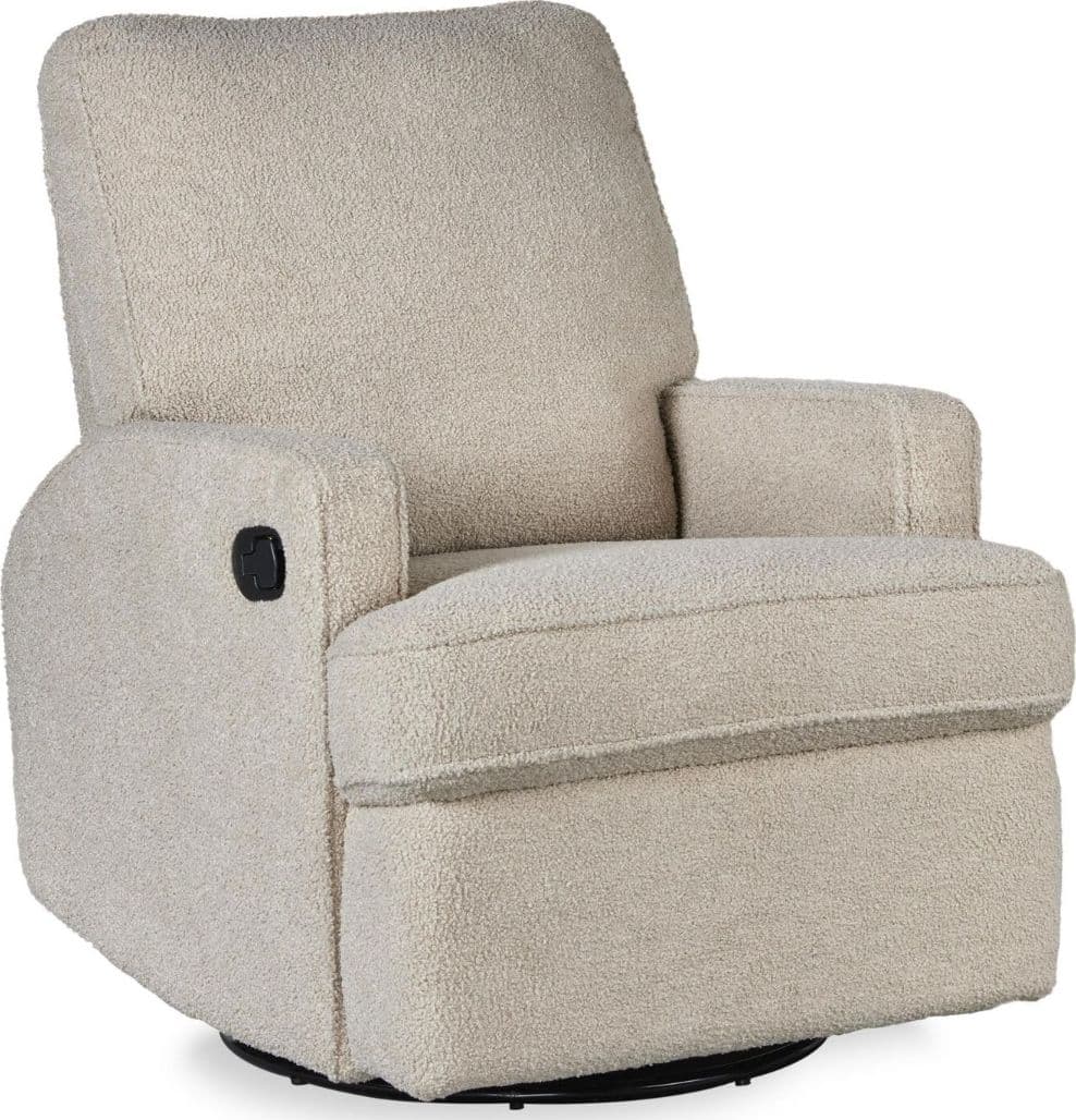 Poltrona reclinabile Quax Girevole e Scorrevole - Teddy Taupe