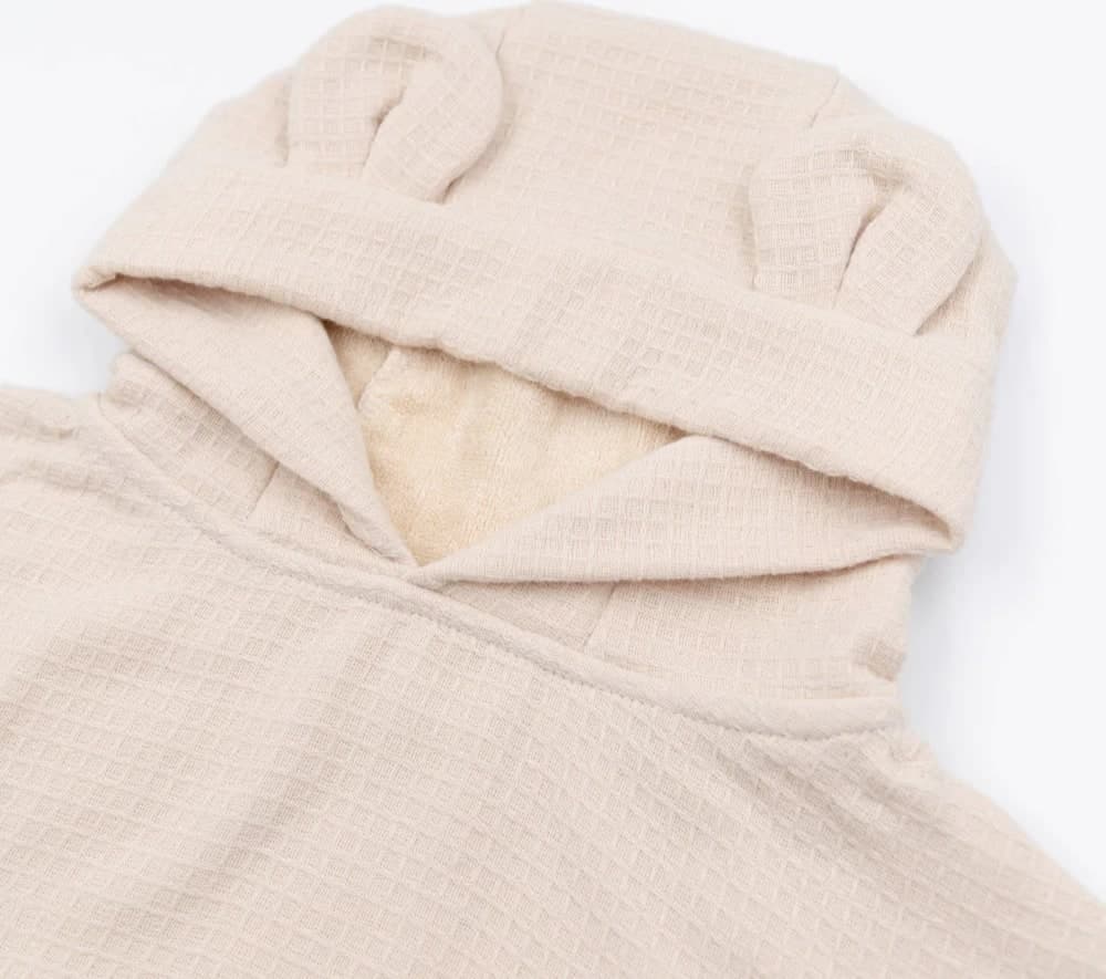 Poncho Bamboom Waffle - Warm White - 2