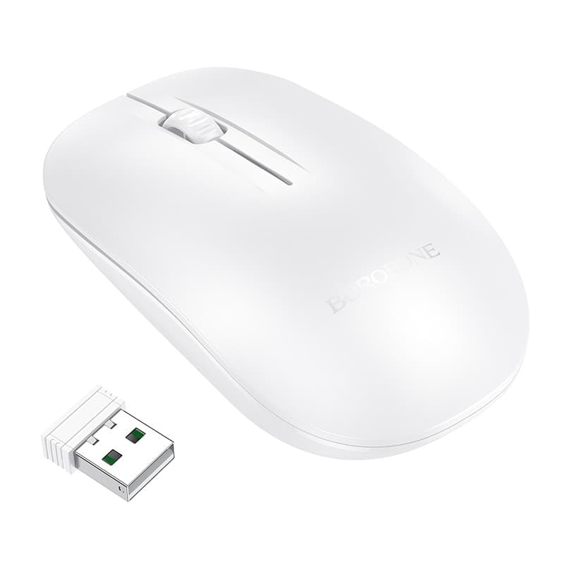 mouse wireless 1000 dpi borofone bianco