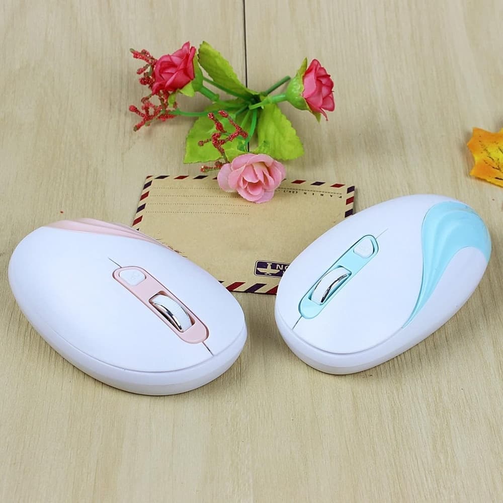 MOUSE WIRELESS A 2,4 GHZ RICEVITORE USB DESIGN ERGONOMICO PER COMPUTER UFFICIO QM75 - 4