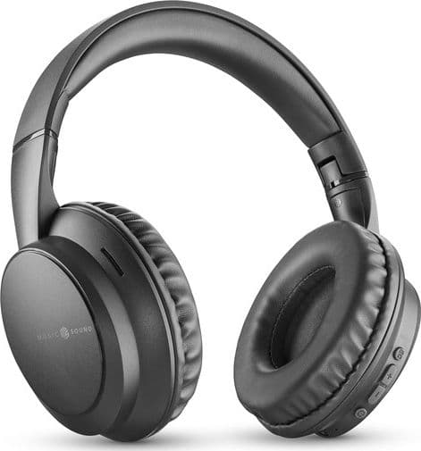 cuffie bluetooth vivavoce con microfono nera