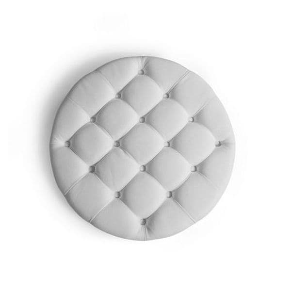 Pouf Contenitore Royal Storage Rocking Seat Box Silver Grey/Metal Wheels - 3