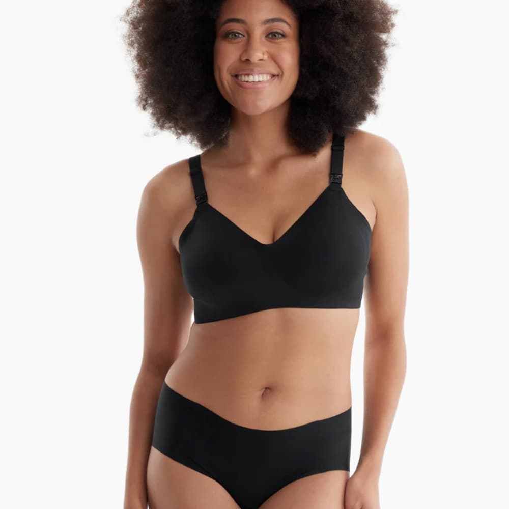 Reggiseno per allattamento ultra morbido Momcozy – Nero