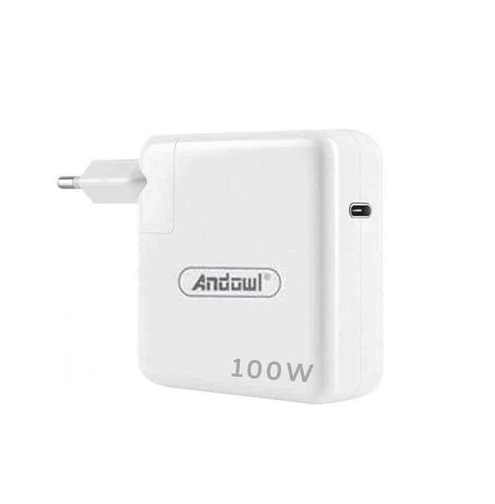 CARICABATTERIE A RICARICA RAPIDA PORTA USB-C PER LAPTOP CON CAVO TYPE-C 100W Q-KC03 - 5