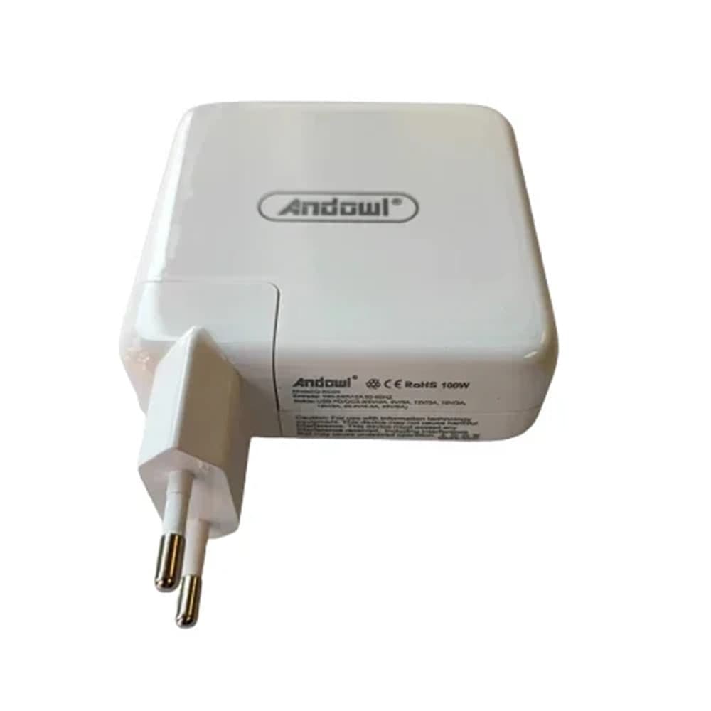 CARICABATTERIE A RICARICA RAPIDA PORTA USB-C PER LAPTOP CON CAVO TYPE-C 100W Q-KC03 - 7