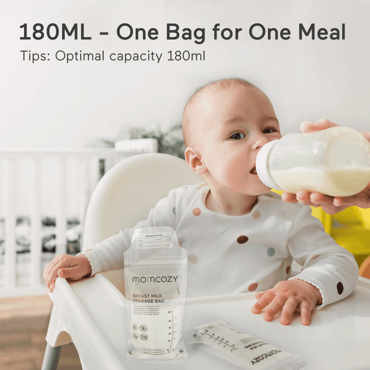 Sacchetti per Conservazione latte Materno Momcozy 120pz - 4