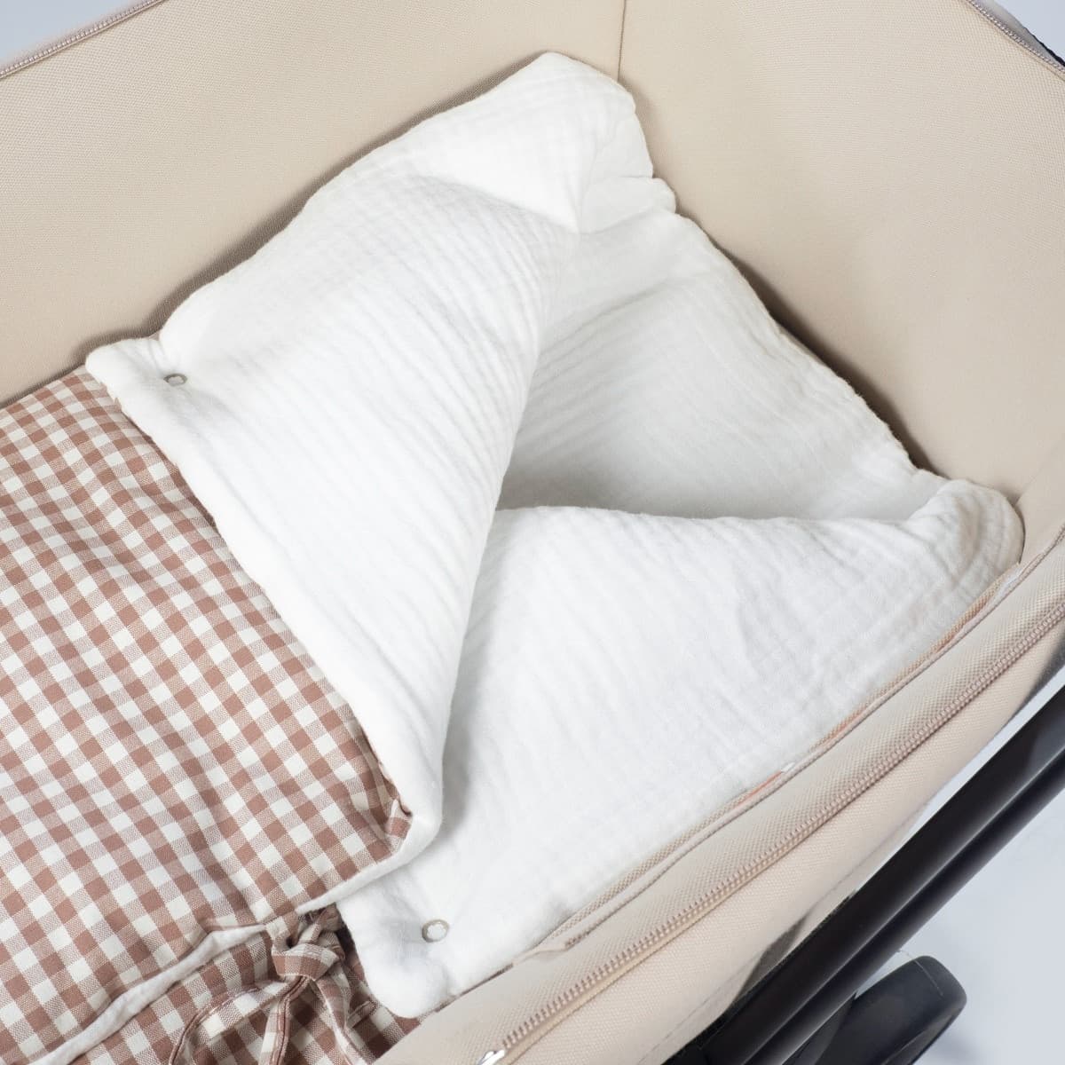 Sacco Nanna/Coperta Pasito a Pasito WM Praliné Vichy Moka TOG 2,5 - 7