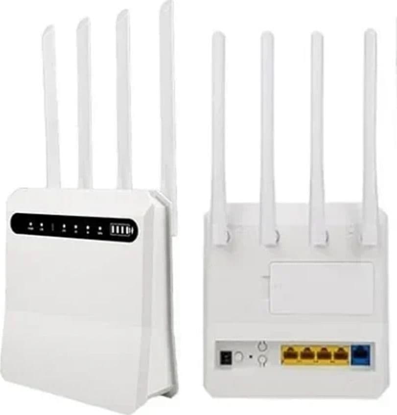 ROUTER MOBILE WI-FI WIRELESS 4G/5G 1200MBPS CON 4 PORTE ETHERNET BATTERIA 4400MAH Q-A10 - 3