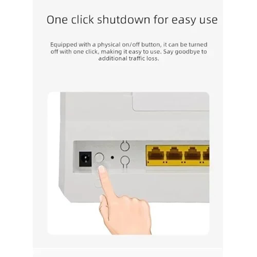 ROUTER MOBILE WI-FI WIRELESS 4G/5G 1200MBPS CON 4 PORTE ETHERNET BATTERIA 4400MAH Q-A10 - 7