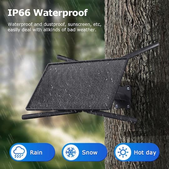 ROUTER WI-FI 4G WIRELESS CON PANNELLO SOLARE BATTERIA RICARICABILE IP66 WATERPROOF Q2025 - 5
