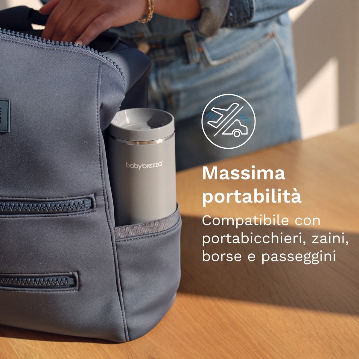 Scaldabiberon portatile da viaggio nero Baby Brezza - 9